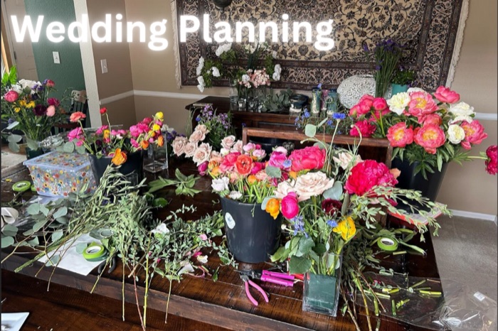 Colorful flower arrangement bouquet